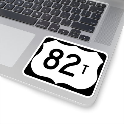 US 82T (Arkansas) (Road Sign) STICKER Vinyl Kiss-Cut Decal