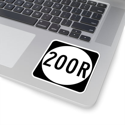 PR tertiary 200R (Puerto Rico) (Road Sign) STICKER Vinyl Kiss-Cut Decal