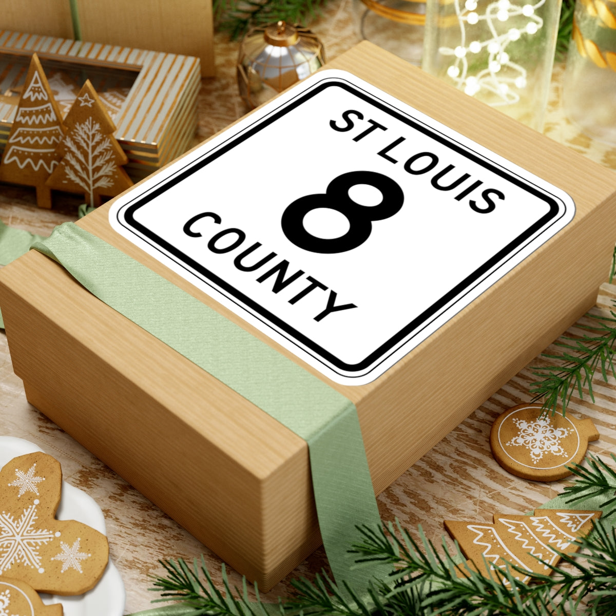 St Louis County Route 8 MN (Minnesota) (Road Sign) STICKER Vinyl Kiss-Cut Decal