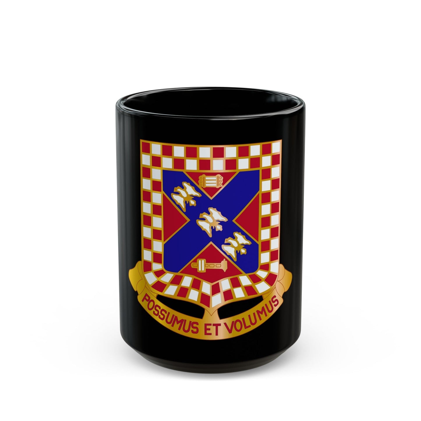 140th Field Artillery Battalion (U.S. Army) Black Coffee Mug-15oz-The Sticker Space