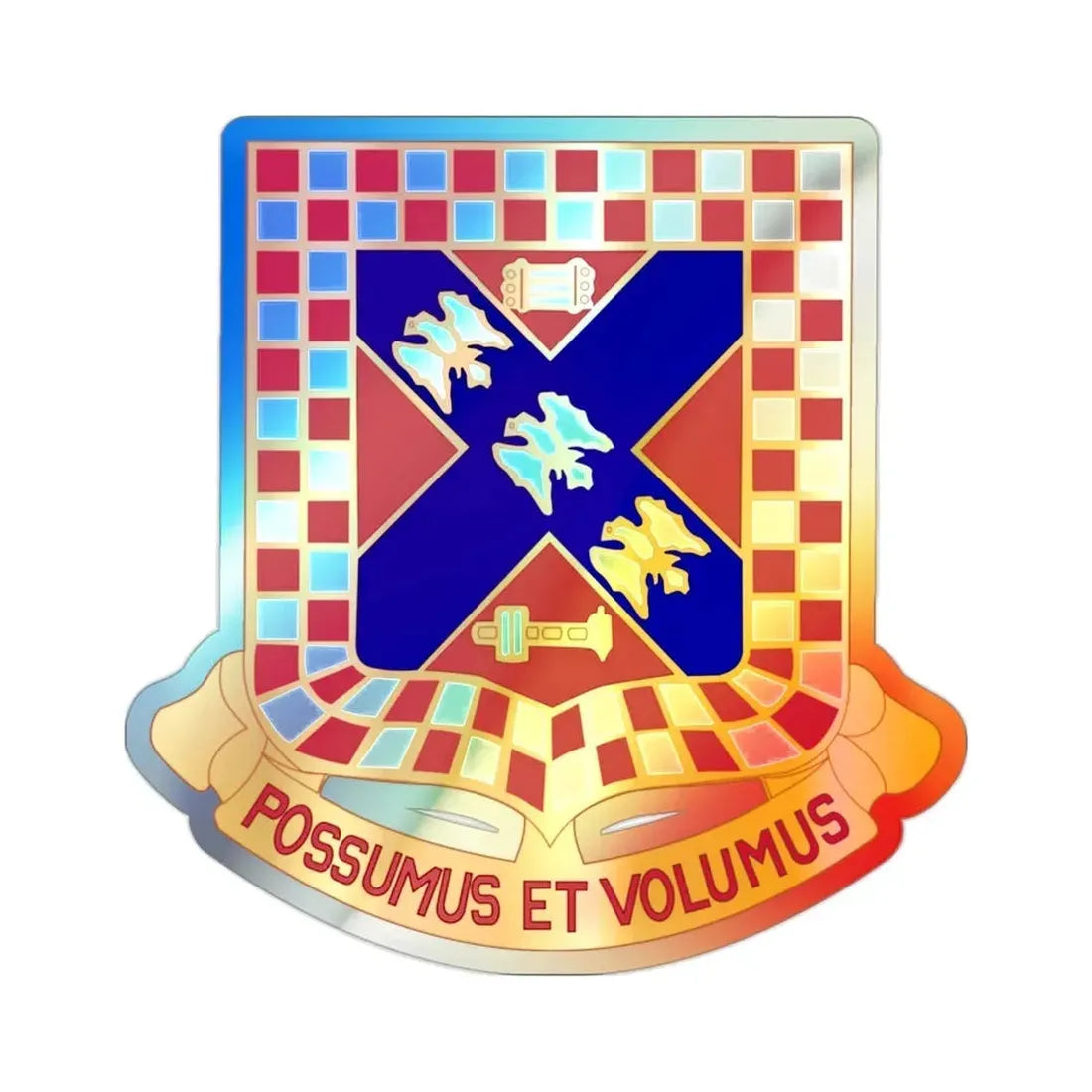 140th Field Artillery Battalion (U.S. Army) Holographic STICKER Die-Cut Vinyl Decal - The Sticker Space