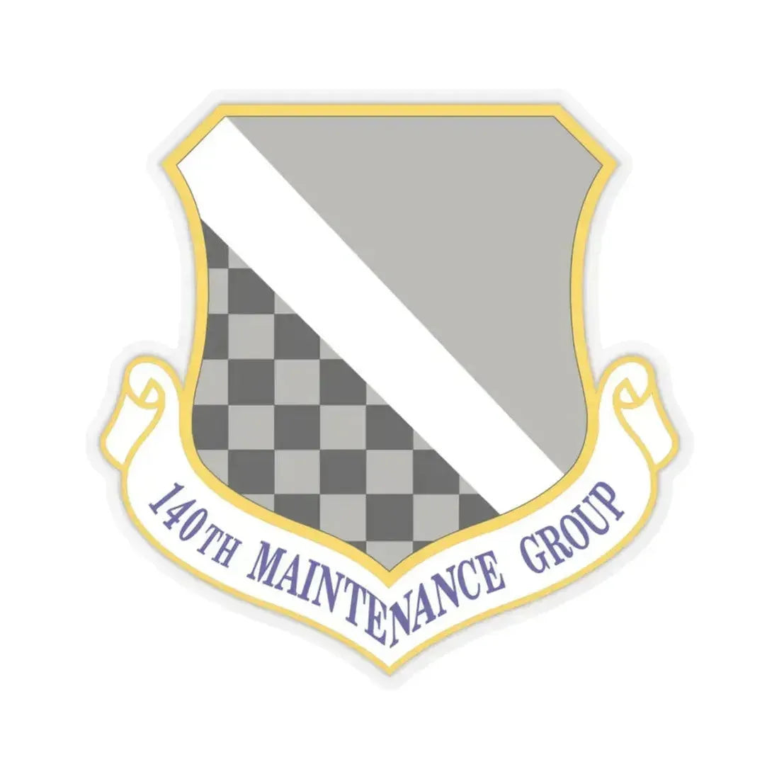 140th Maintenance Group (U.S. Air Force) STICKER Vinyl Kiss-Cut Decal 3 Inch Transparent - The Sticker Space