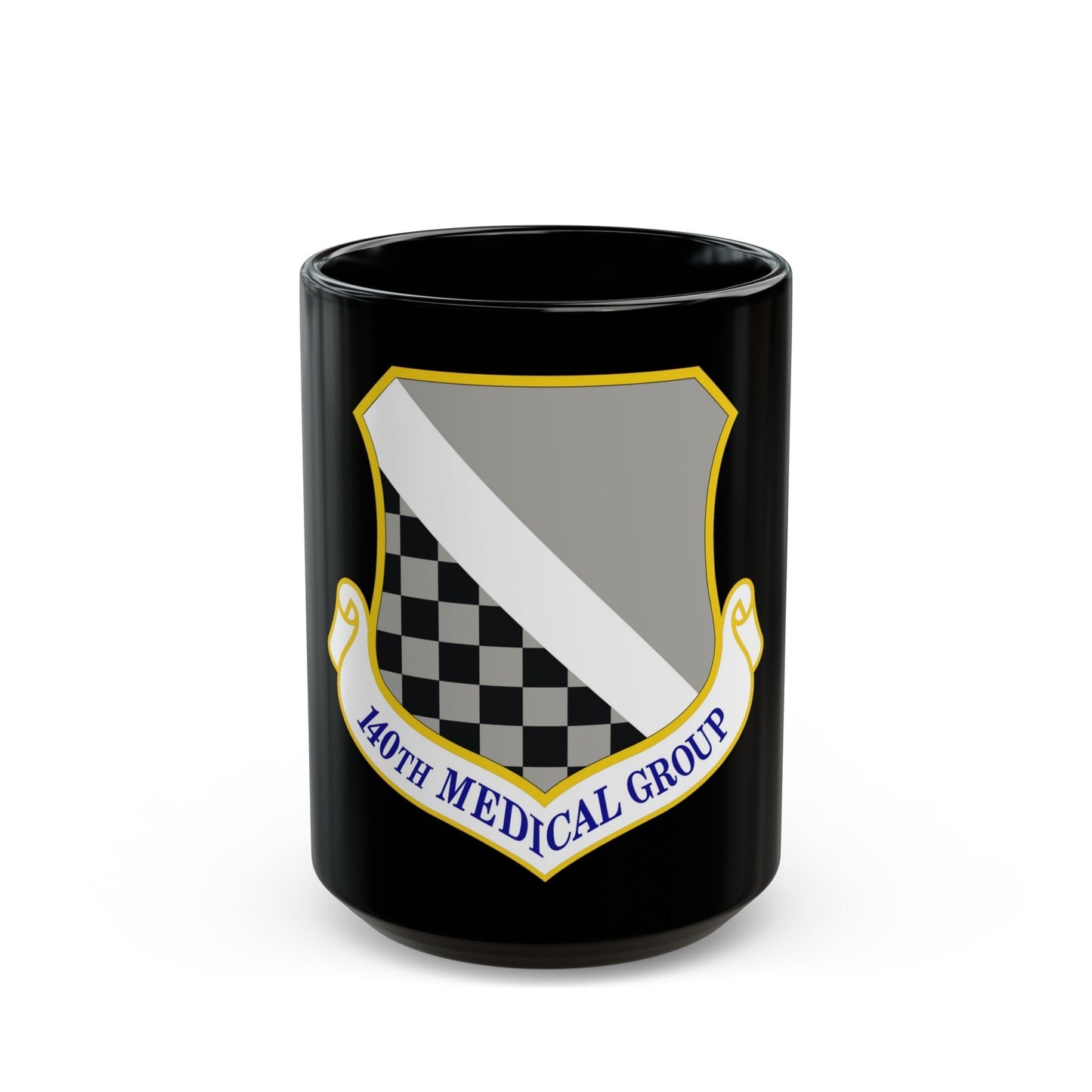 140th Medical Group (U.S. Air Force) Black Coffee Mug-15oz-The Sticker Space