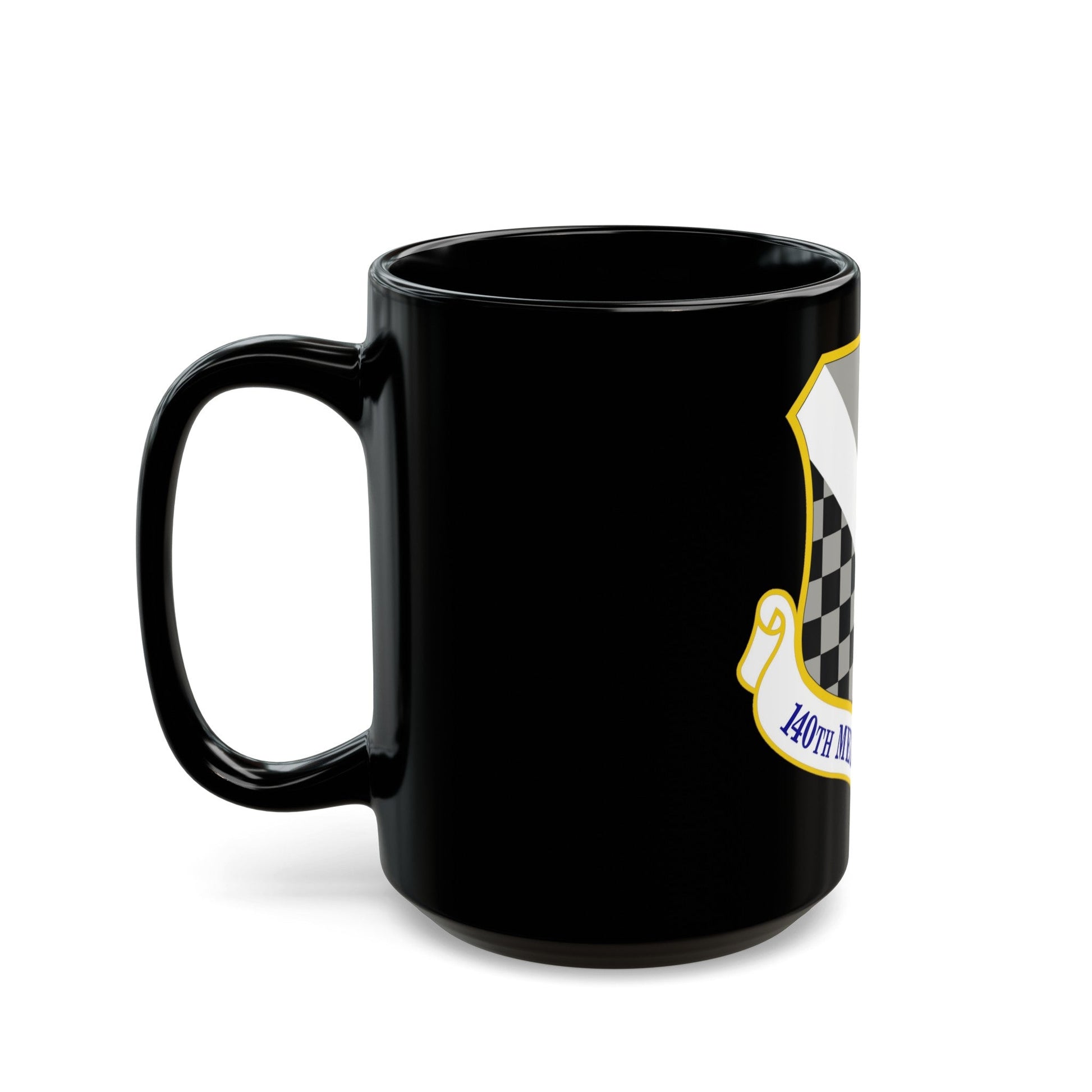 140th Medical Group (U.S. Air Force) Black Coffee Mug-The Sticker Space