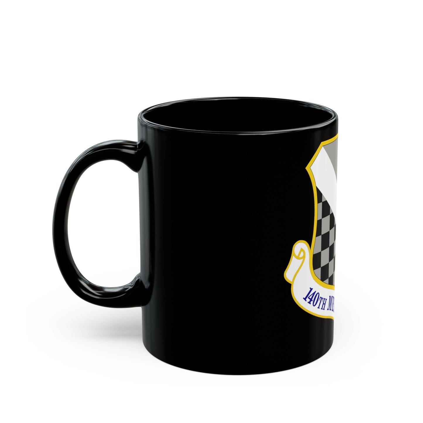 140th Medical Group (U.S. Air Force) Black Coffee Mug-The Sticker Space