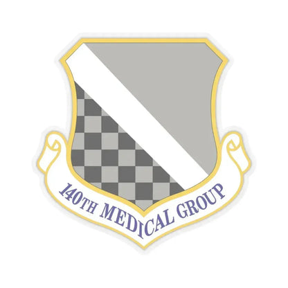 140th Medical Group (U.S. Air Force) STICKER Vinyl Kiss-Cut Decal 4 Inch Transparent - The Sticker Space