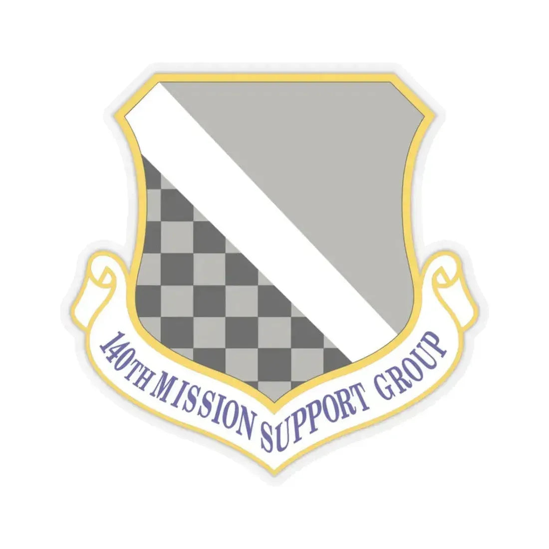 140th Mission Support Group (U.S. Air Force) STICKER Vinyl Kiss-Cut Decal 3 Inch Transparent - The Sticker Space
