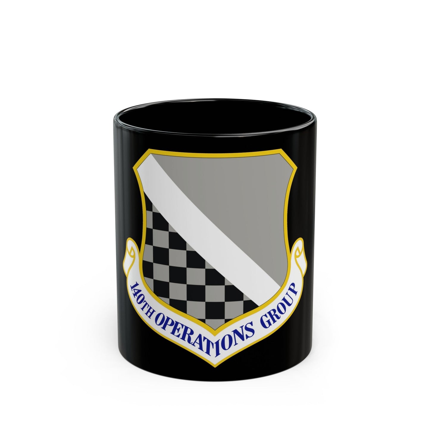 140th Operations Group (U.S. Air Force) Black Coffee Mug-11oz-The Sticker Space