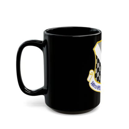 140th Operations Group (U.S. Air Force) Black Coffee Mug-The Sticker Space