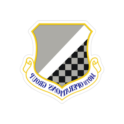 140th Operations Group (U.S. Air Force) REVERSE PRINT Transparent STICKER-4" × 4"-The Sticker Space