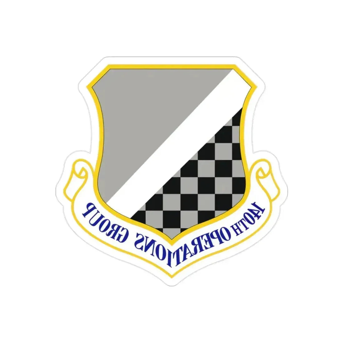 140th Operations Group (U.S. Air Force) REVERSE PRINT Transparent Die-Cut STICKER 2 Inch Die-Cut Transparent - The Sticker Space