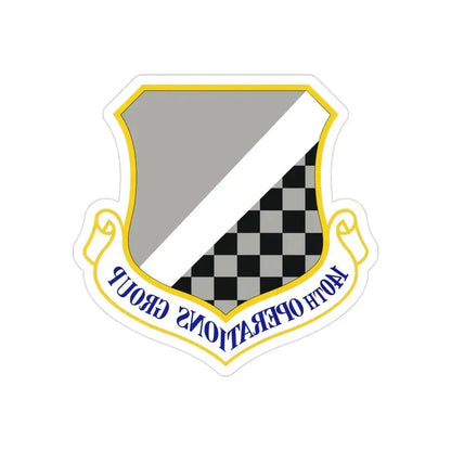 140th Operations Group (U.S. Air Force) REVERSE PRINT Transparent Die-Cut STICKER 3 Inch Die-Cut Transparent - The Sticker Space