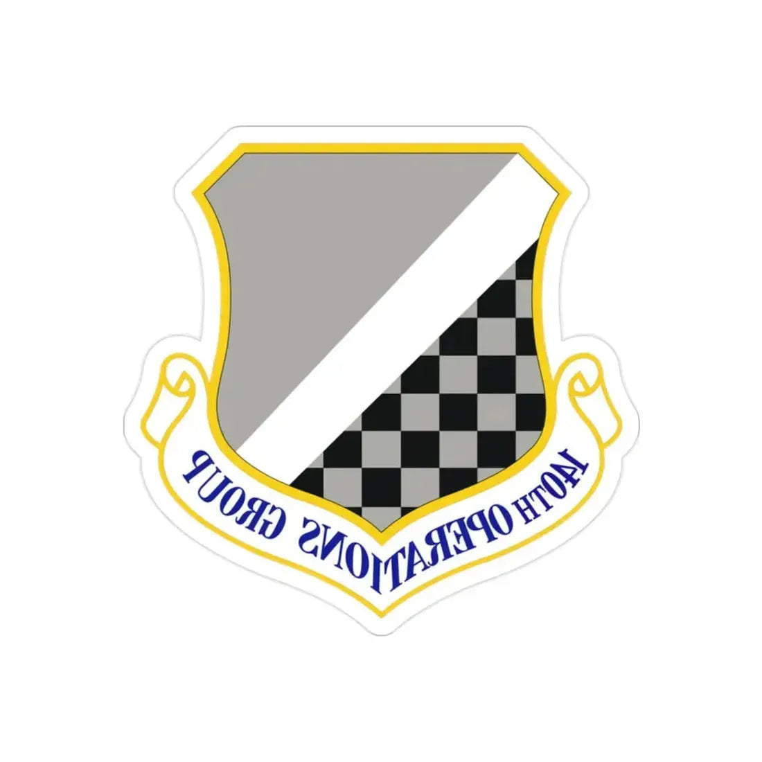 140th Operations Group (U.S. Air Force) REVERSE PRINT Transparent Die-Cut STICKER - The Sticker Space