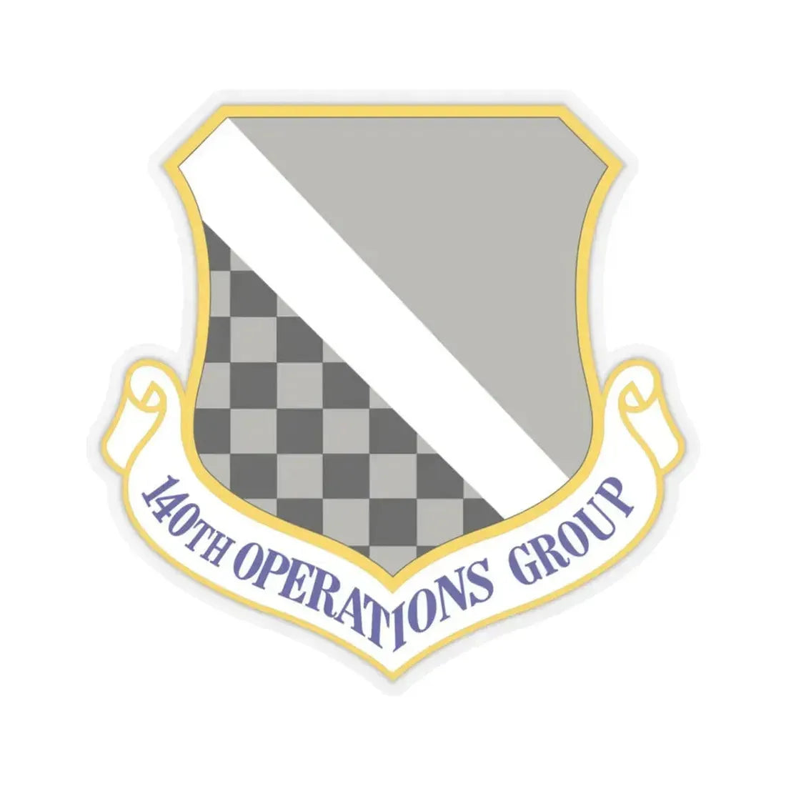 140th Operations Group (U.S. Air Force) STICKER Vinyl Kiss-Cut Decal 3 Inch Transparent - The Sticker Space
