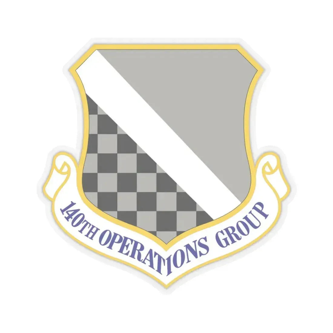 140th Operations Group (U.S. Air Force) STICKER Vinyl Kiss-Cut Decal 4 Inch Transparent - The Sticker Space
