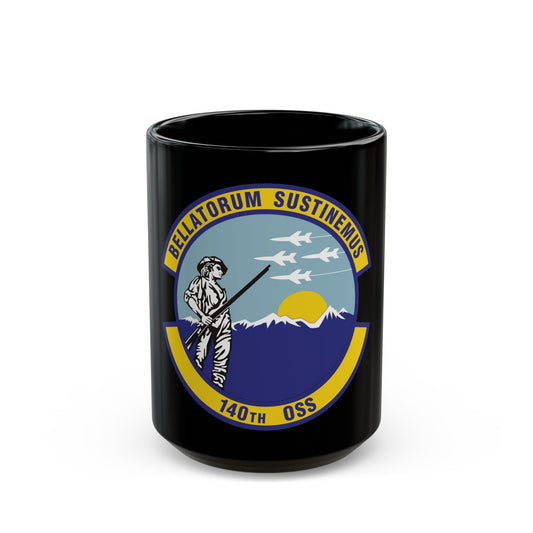 140th Operations Support Squadron (U.S. Air Force) Black Coffee Mug-15oz-The Sticker Space