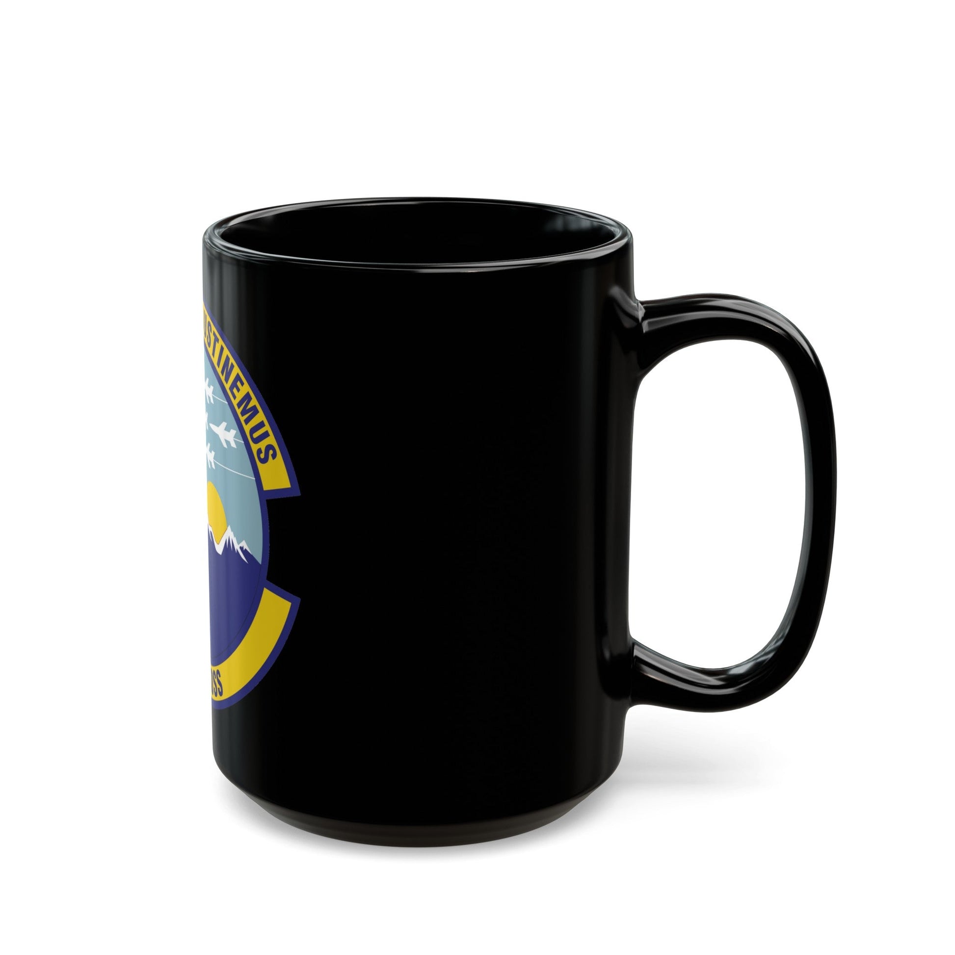 140th Operations Support Squadron (U.S. Air Force) Black Coffee Mug-The Sticker Space