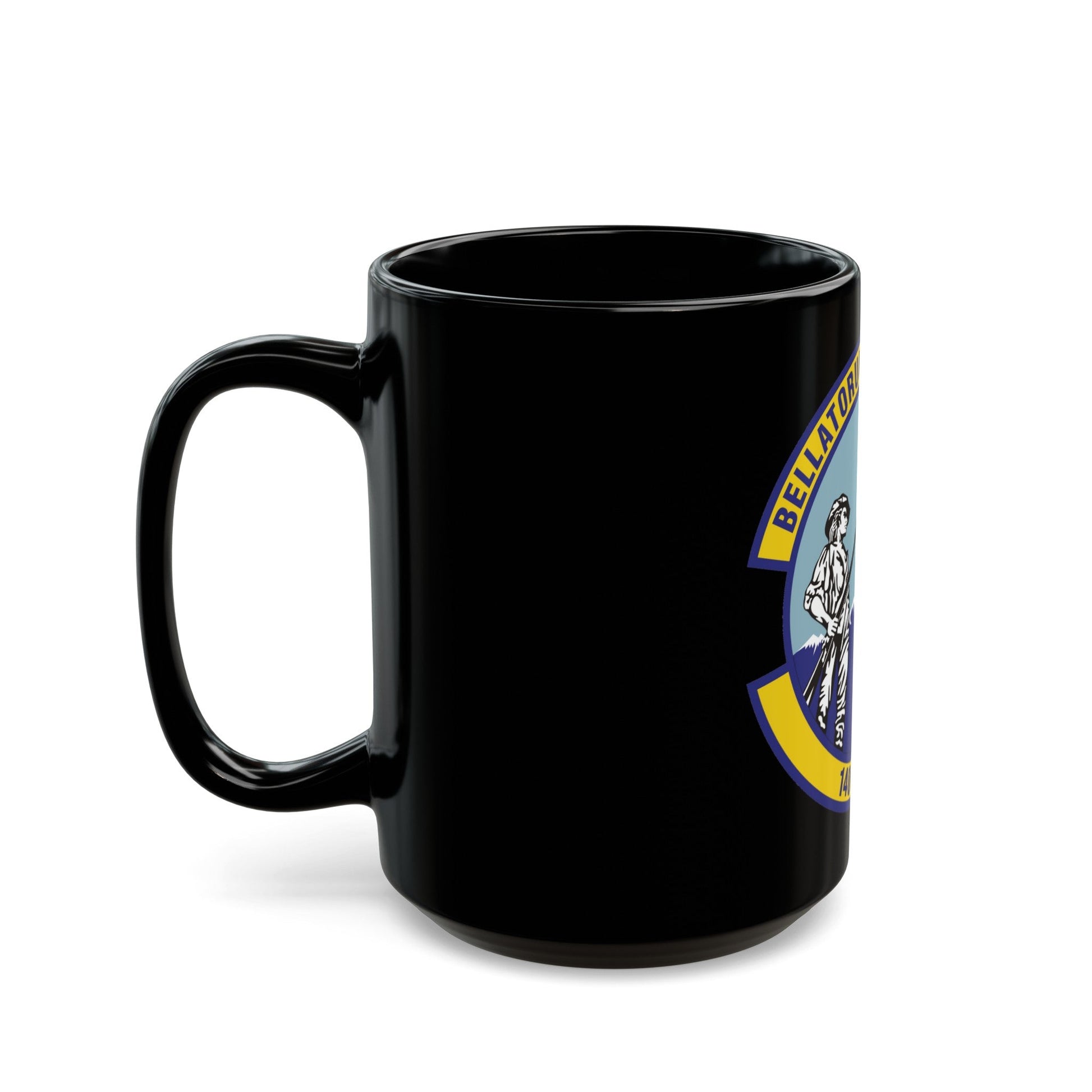 140th Operations Support Squadron (U.S. Air Force) Black Coffee Mug-The Sticker Space