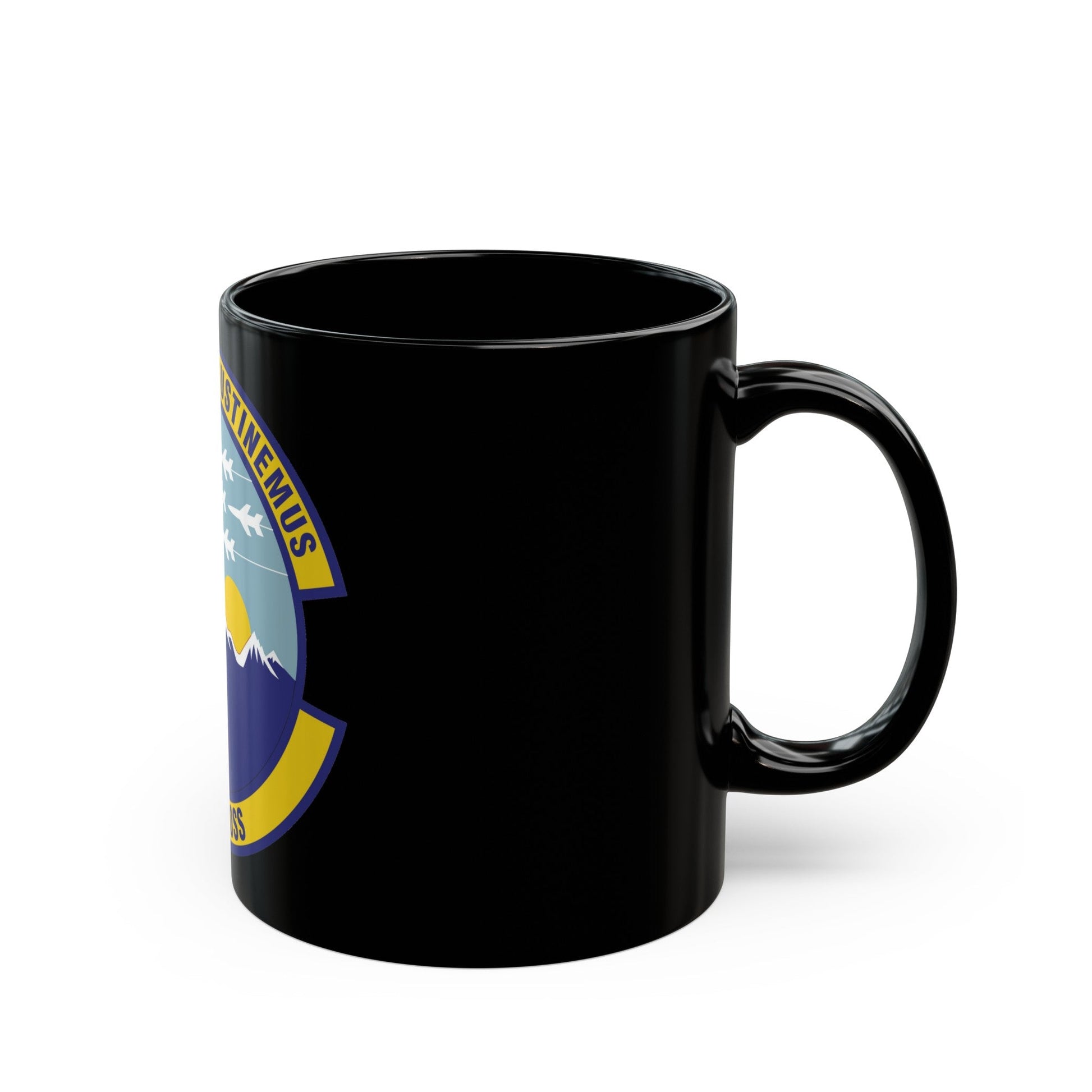 140th Operations Support Squadron (U.S. Air Force) Black Coffee Mug-The Sticker Space