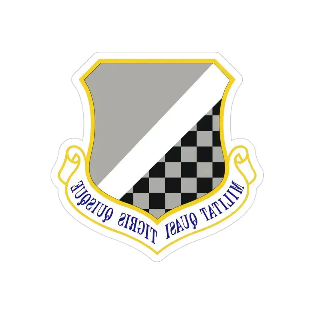 140th Wing (U.S. Air Force) REVERSE PRINT Transparent Die-Cut STICKER 3 Inch Die-Cut Transparent - The Sticker Space