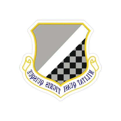140th Wing (U.S. Air Force) REVERSE PRINT Transparent Die-Cut STICKER 3 Inch Die-Cut Transparent - The Sticker Space