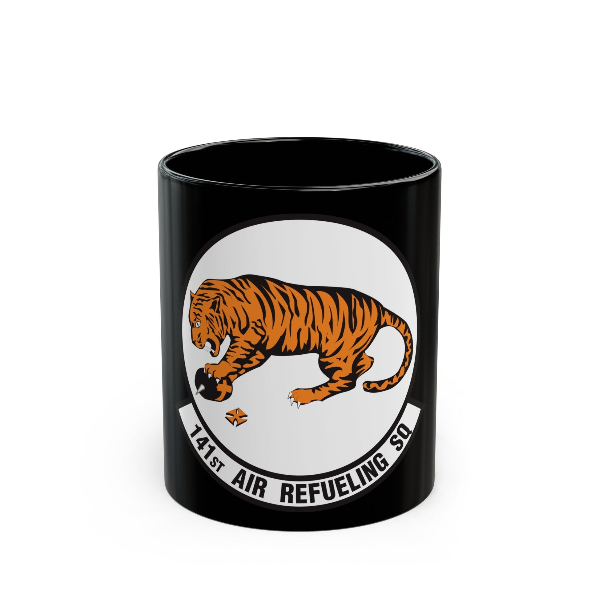 141 Air Refueling Squadron (U.S. Air Force) Black Coffee Mug-11oz-The Sticker Space