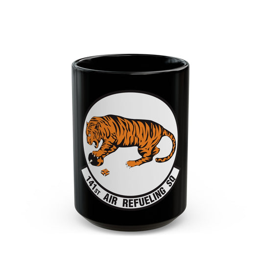 141 Air Refueling Squadron (U.S. Air Force) Black Coffee Mug-15oz-The Sticker Space