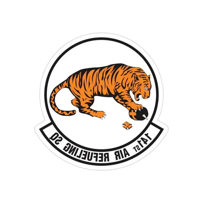 141 Air Refueling Squadron (U.S. Air Force) REVERSE PRINT Transparent Die-Cut STICKER 4 Inch Die-Cut Transparent - The Sticker Space