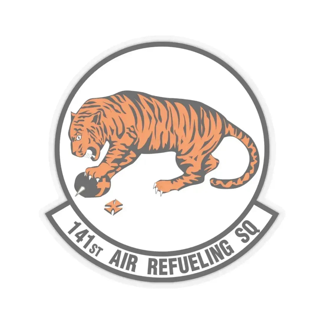 141 Air Refueling Squadron (U.S. Air Force) STICKER Vinyl Kiss-Cut Decal 4 Inch Transparent - The Sticker Space