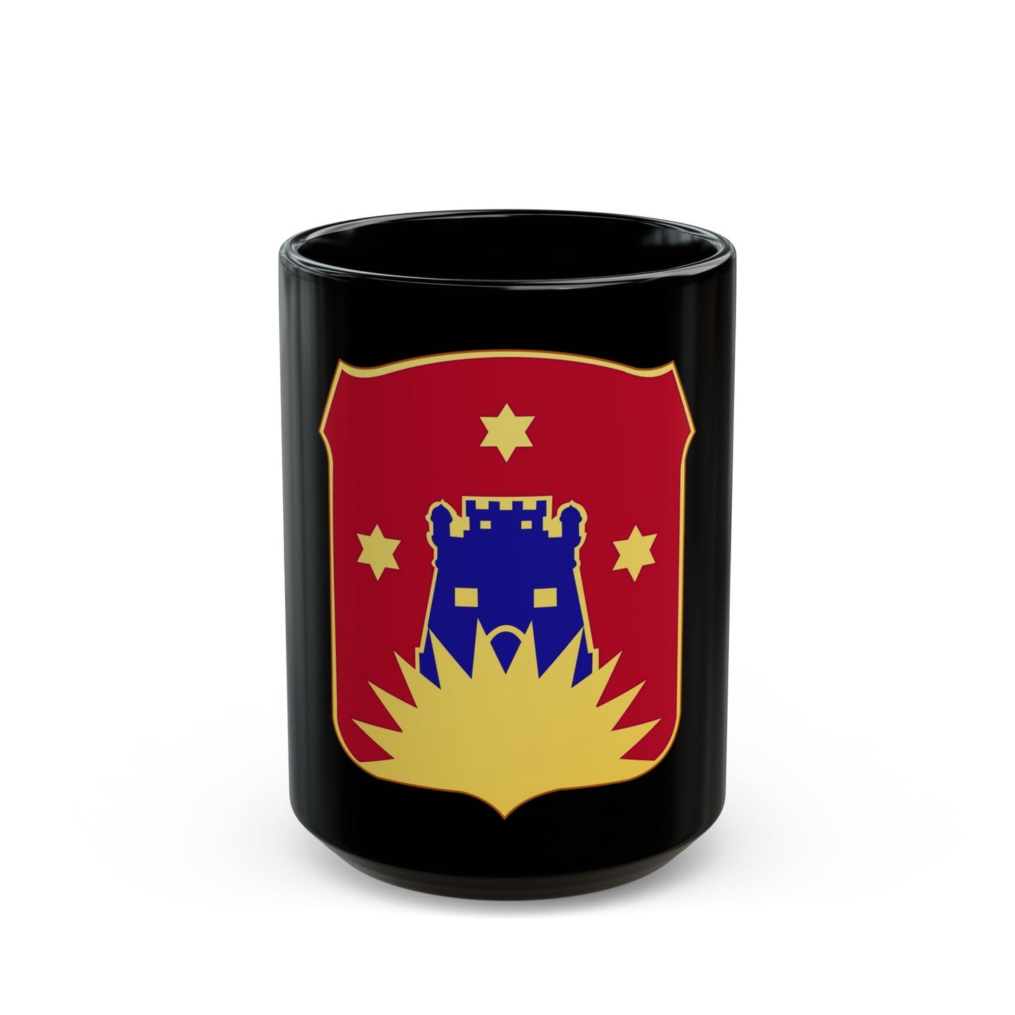 141 Engineer Battalion (U.S. Army) Black Coffee Mug-15oz-The Sticker Space