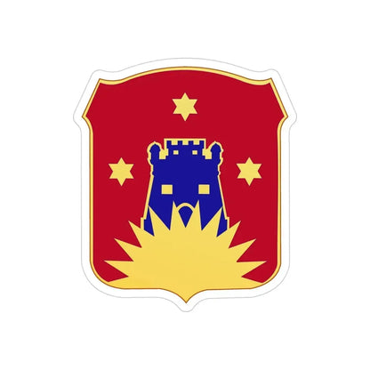141 Engineer Battalion (U.S. Army) REVERSE PRINT Transparent Die-Cut STICKER - The Sticker Space