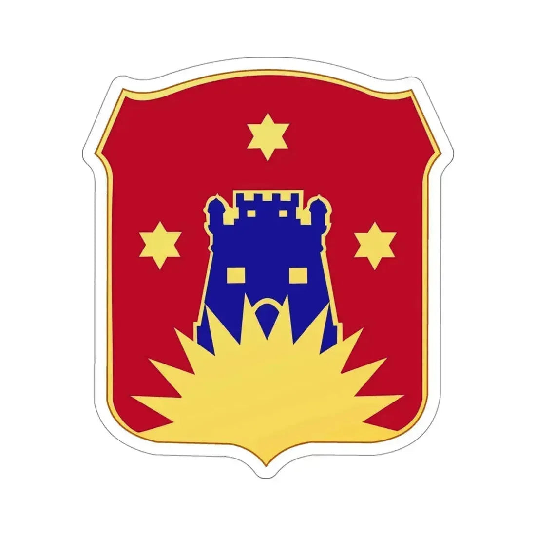 141 Engineer Battalion (U.S. Army) STICKER Vinyl Die-Cut Decal 4 Inch - The Sticker Space