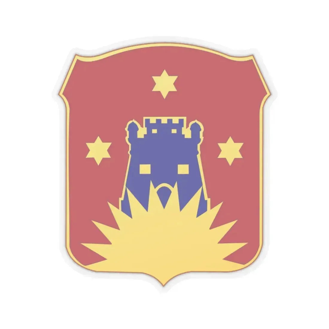 141 Engineer Battalion (U.S. Army) STICKER Vinyl Kiss-Cut Decal 2 Inch Transparent - The Sticker Space