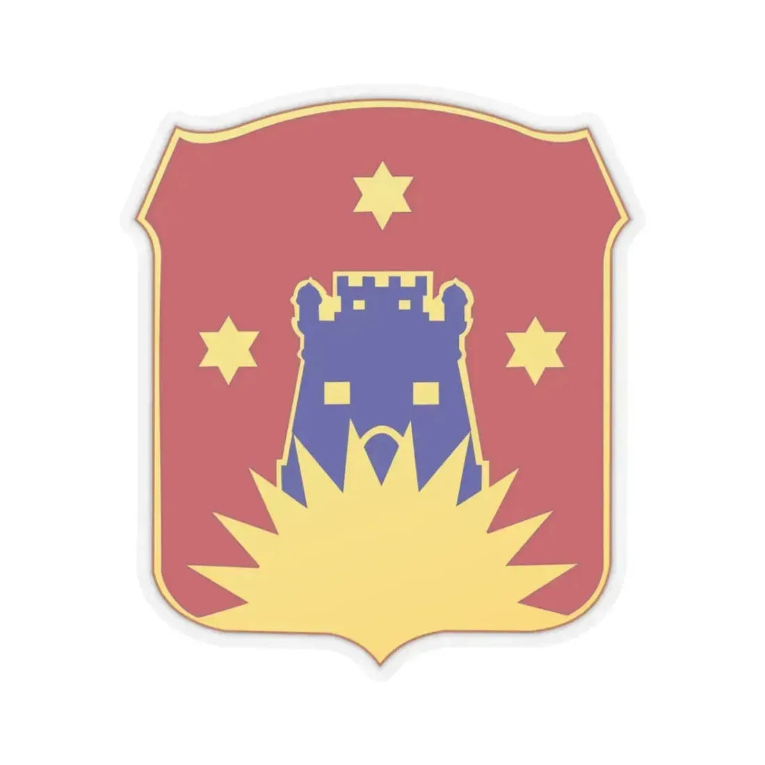 141 Engineer Battalion (U.S. Army) STICKER Vinyl Kiss-Cut Decal 3 Inch Transparent - The Sticker Space