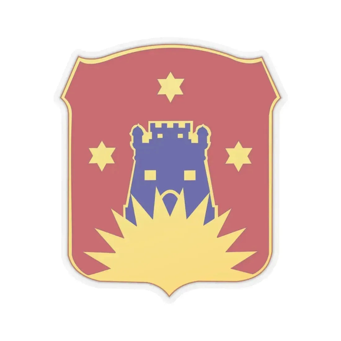 141 Engineer Battalion (U.S. Army) STICKER Vinyl Kiss-Cut Decal 4 Inch Transparent - The Sticker Space