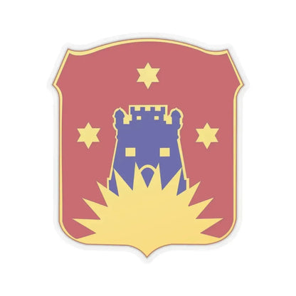 141 Engineer Battalion (U.S. Army) STICKER Vinyl Kiss-Cut Decal 4 Inch Transparent - The Sticker Space