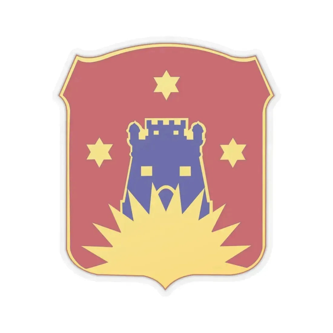 141 Engineer Battalion (U.S. Army) STICKER Vinyl Kiss-Cut Decal 6 Inch Transparent - The Sticker Space