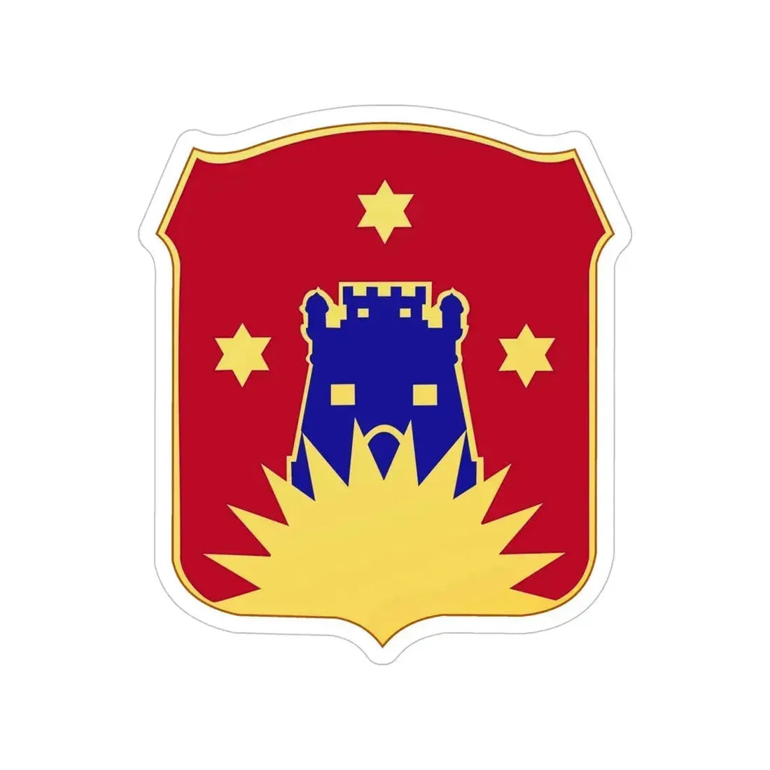 141 Engineer Battalion (U.S. Army) Transparent STICKER Die-Cut Vinyl Decal 6 Inch - The Sticker Space