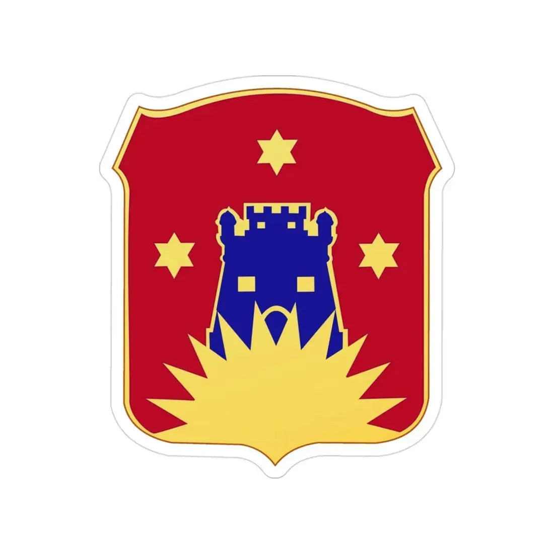 141 Engineer Battalion (U.S. Army) Transparent STICKER Die-Cut Vinyl Decal - The Sticker Space