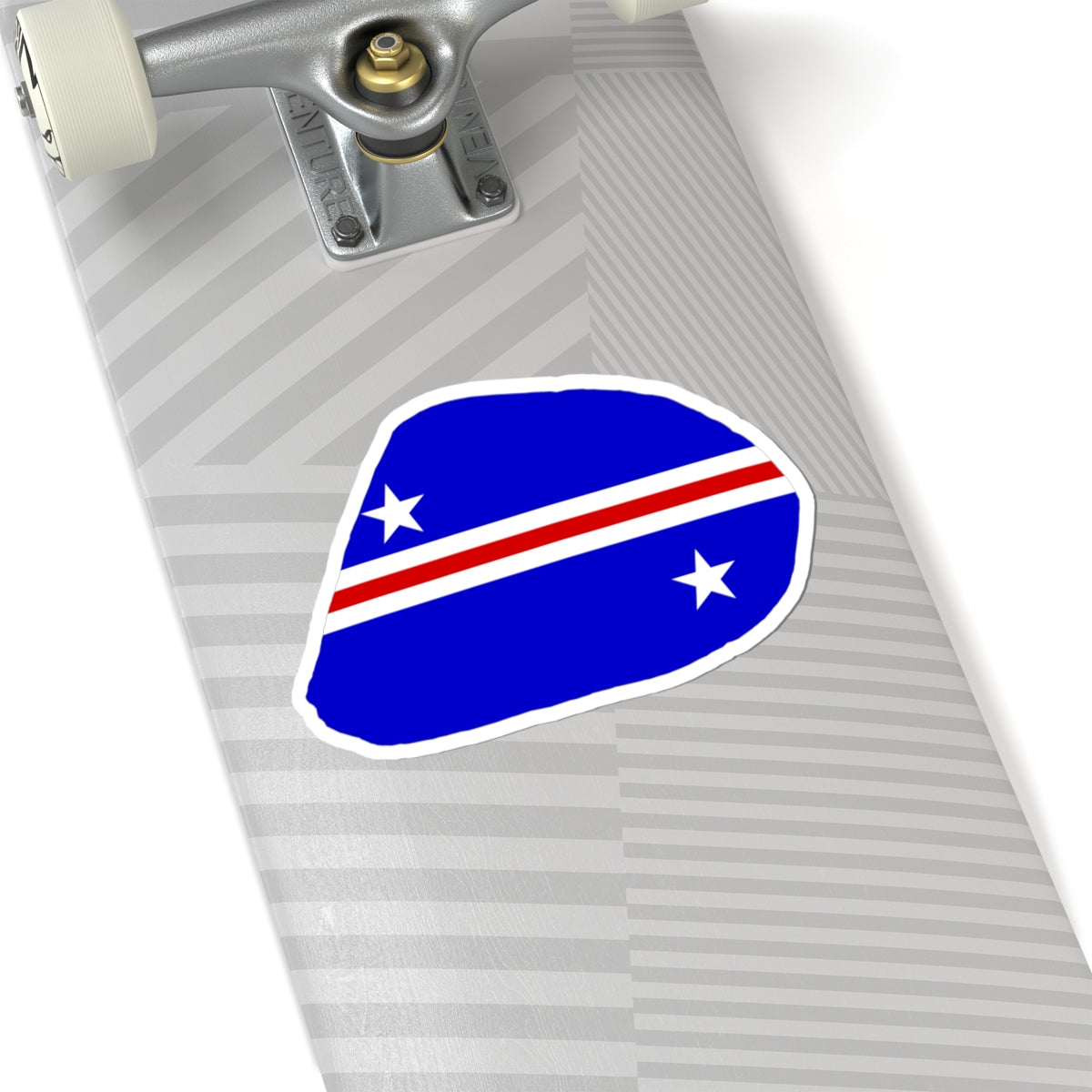 Baker Island flag map local (United States) STICKER Vinyl Kiss-Cut Decal