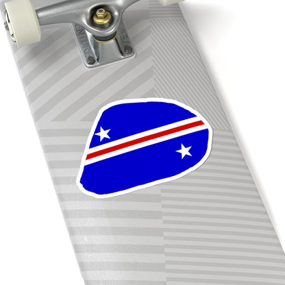 Baker Island flag map local (United States) STICKER Vinyl Kiss-Cut Decal