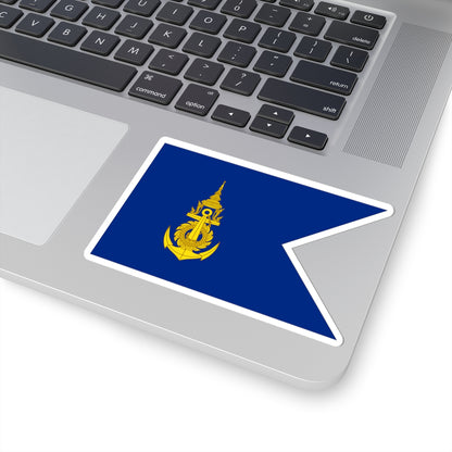 Flag Thai Navy Fleet Commander (Thailand) STICKER Vinyl Kiss-Cut Decal