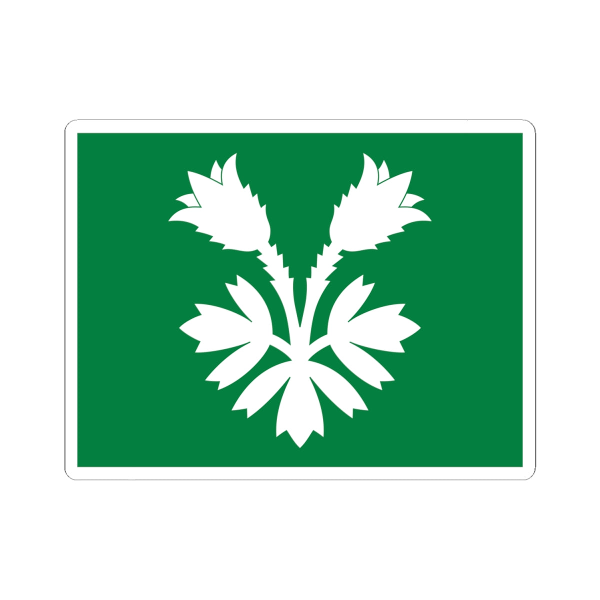 Flag of Oppland (Norway) STICKER Vinyl Kiss-Cut Decal