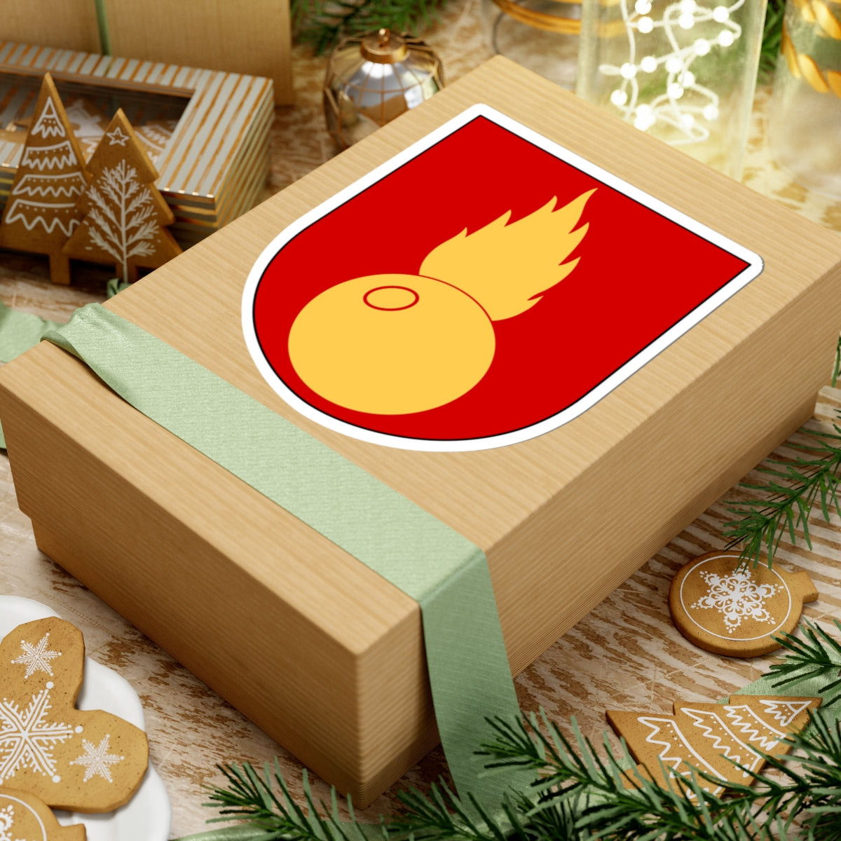 Artilleriregementet Artilleriets stridsskola vapen (Sweden) (Coat of Arms) STICKER Vinyl Kiss-Cut Decal