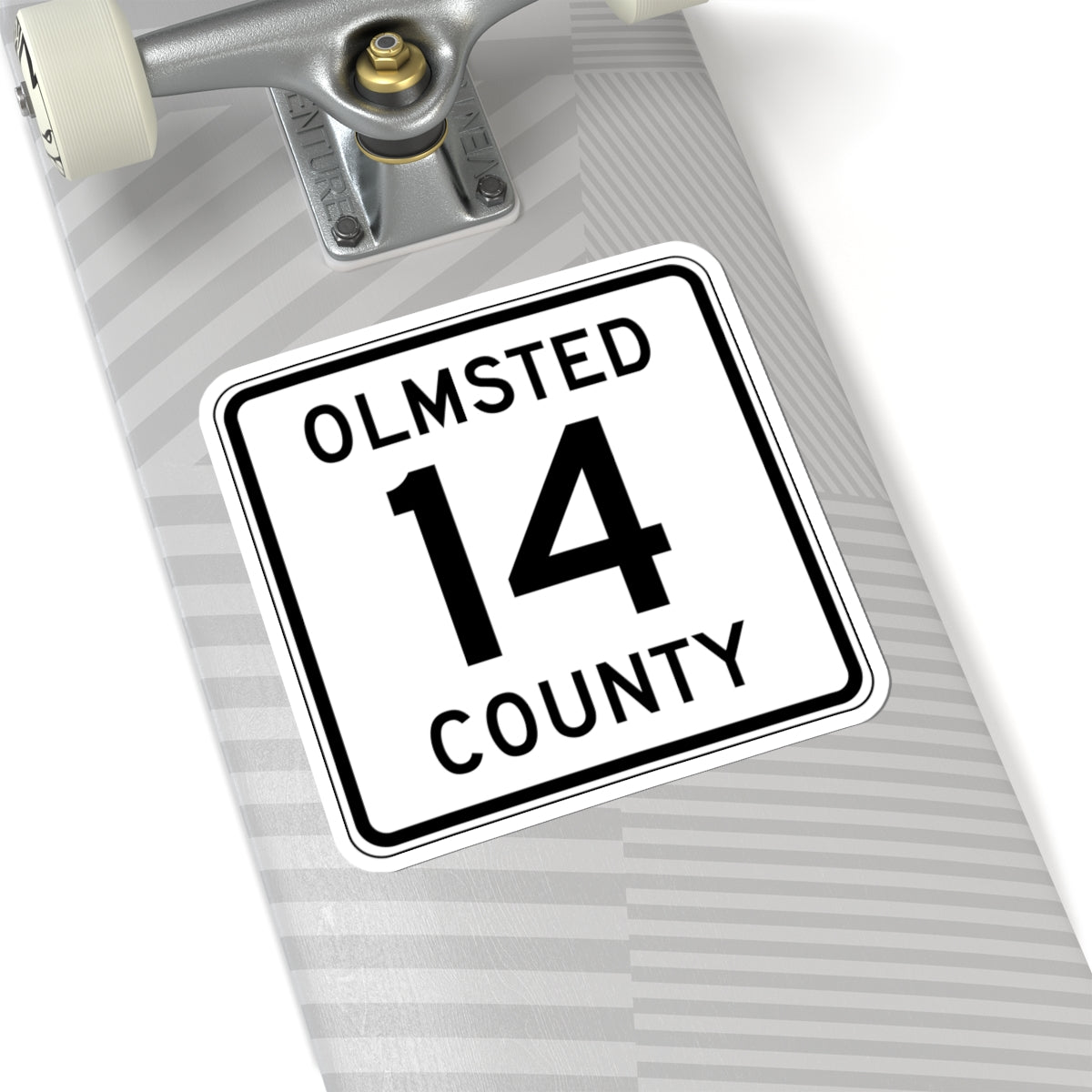 Olmsted County Route 14 (Minnesota) (Road Sign) STICKER Vinyl Kiss-Cut Decal
