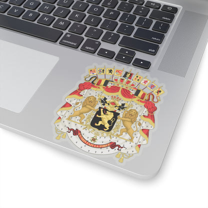 Great coat of arms of Belgium - STICKER Vinyl Kiss-Cut Decal
