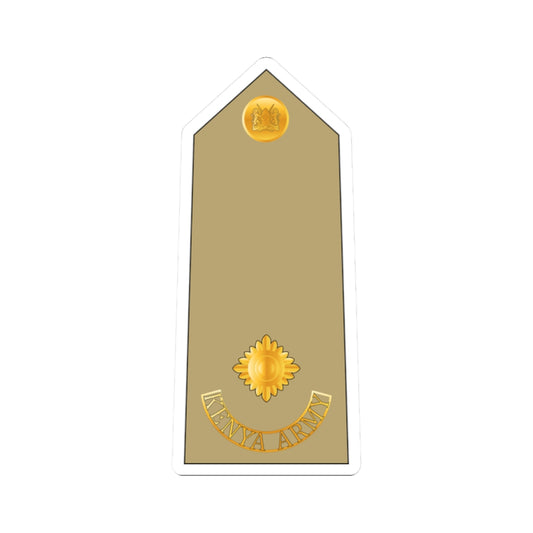 07. Kenyan Army 2LT (Kenya) (Military Rank) STICKER Vinyl Kiss-Cut Decal