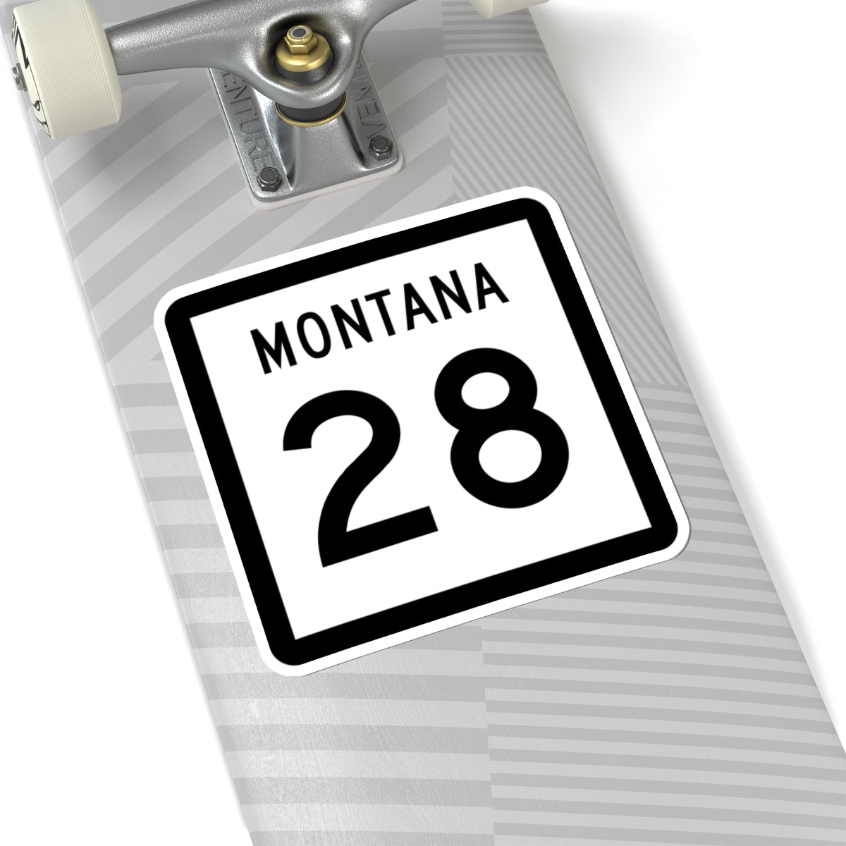 MT-28 (Montana) (Road Sign) STICKER Vinyl Kiss-Cut Decal
