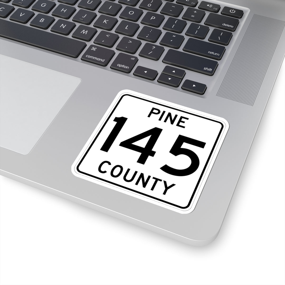 Pine County Route 145 MN (Minnesota) (Road Sign) STICKER Vinyl Kiss-Cut Decal