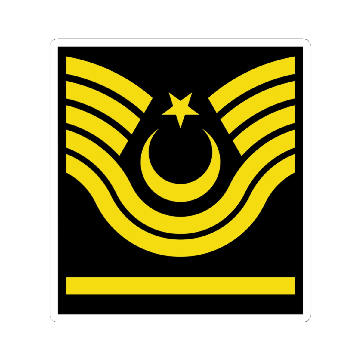 Army TUR OR 07 2 (Turkey) (Military Rank) STICKER Vinyl Kiss-Cut Decal
